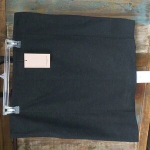 NWT M.M. LaFleur Crosby Skirt - Textured Ponte in Charcoal - 1+